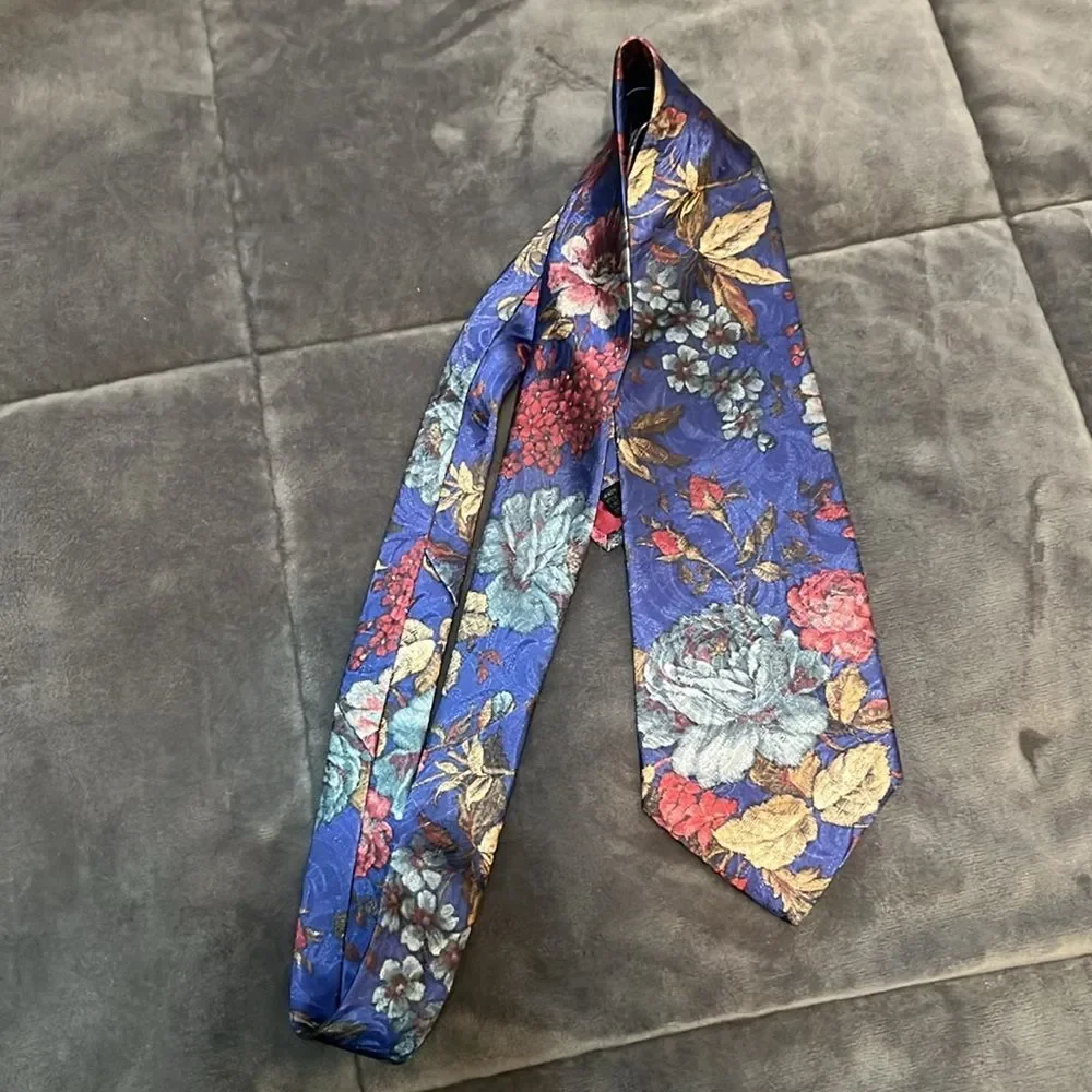 Editions by Van Heusen Floral Tie Formal Prom Special Occasion Wedding USA Men
